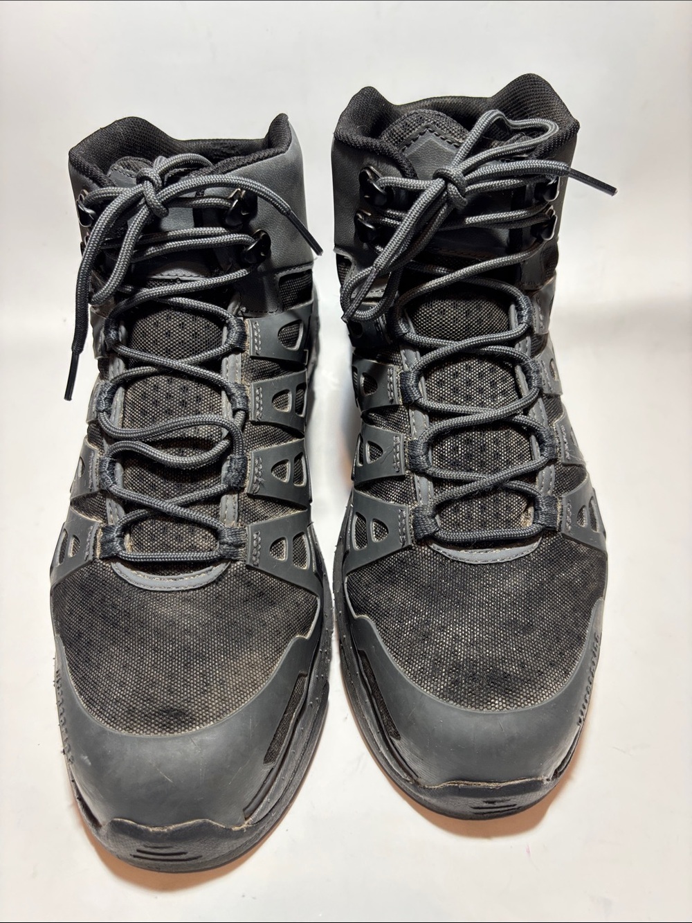 Men's Black High-Top Wolverine construction boots